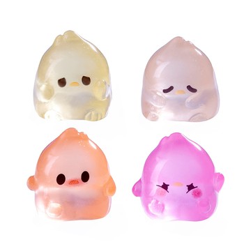 「探夢工藝品」苔蘚微景觀創意夜光可愛鴨鴨萌粒 diy裝飾品盲袋掛配件迷你小擺件