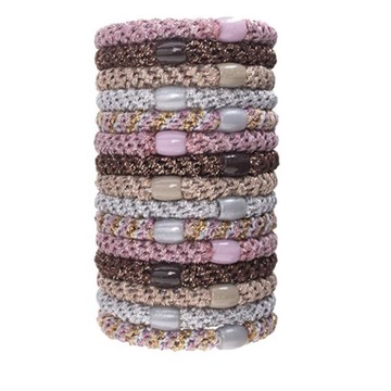 美國 L. Erickson 彈力髮圈-Siesta 粗款髮圈 分裝5入 不咬髮【南風百貨】