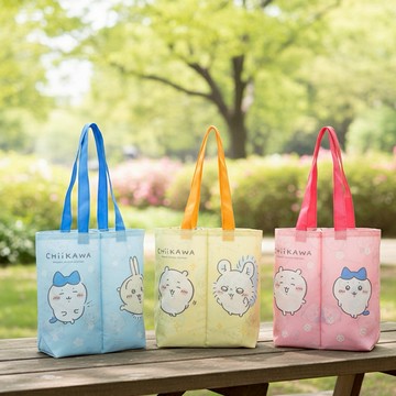 雙向奔赴的好友情【Kiiwi O!】Chiikawa 吉伊卡哇．翻轉兩用雙杯袋 (共3色可選) 手搖飲 水壺 提袋 雙杯袋 可放吸管 輕巧好攜帶 可愛療癒 女生禮物