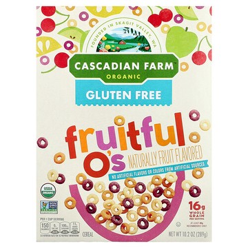 Cascadian Farm, 有機果味 O's 麥片，10.2 盎司（289 克）