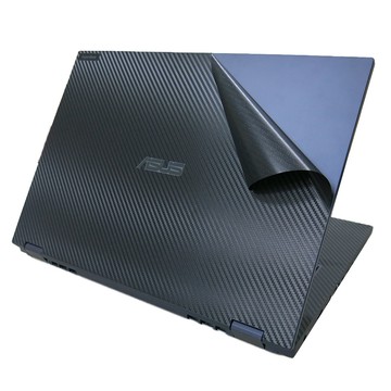 EZstick ASUS B6602 B6602FC2 黑色卡夢膜機身貼 (DIY包膜)