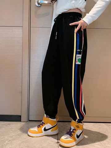 女童運動褲2022春秋新款中大童洋氣韓版百搭薄款休閑長褲兒童褲子