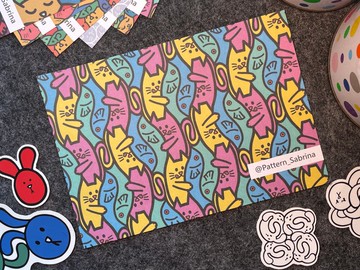 【明信片】貓魚系列 Cat&fish_pmg_B_荷蘭紙