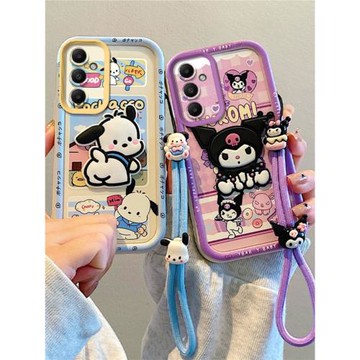 適用三星A12 A13 A14 A15 A16手機殼M12 F12 A04S硅膠軟防摔全包邊保護套 個性創意卡通貼公仔情侶