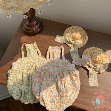 【CUBE】 春漾 碎花洋裝 寵物衣服 寵物服飾 狗 衣服 貓 春夏 寵物衣服 狗狗衣服 狗洋裝