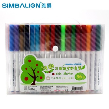 雄獅 NO.3036 三角細支彩色筆 (36色)【APP滿額下單10%點數(單一帳號最高5000點)】1/31止