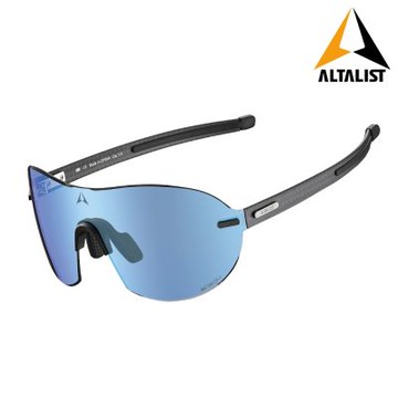 Altalist KISOU PRD 碳纖感光變色太陽眼鏡｜黑色鏡框/藍色鏡片 運動眼鏡 無框眼鏡 韌性高 抗衝擊