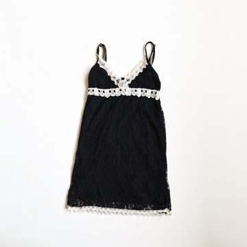 【蛋植物古著】微風蕾絲細肩帶古著背心上衣