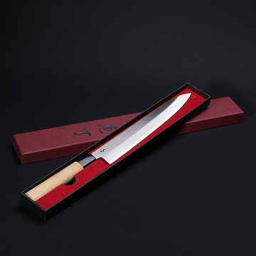 葉添-職業-柳刃/生魚刀24cm-光蠟木柄(右)