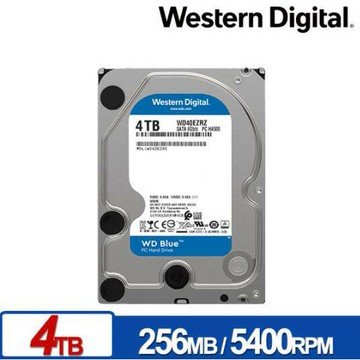 【WD威騰】4TB 藍標 3.5吋內接硬碟 5400轉桌上型PC專用硬碟 WD40EZAZ WD40EZAX 全新公司貨