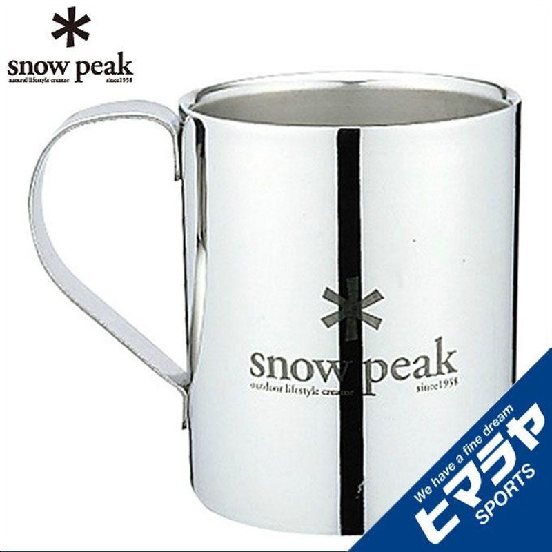 peak　snow　マグカップ　mG-113R　od　スノーピークロゴダブルマグ　330　食器　スノーピーク　LINEショッピング