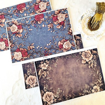 Z167 - 復古花卉背景