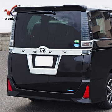 適用于豐田Noah Voxy 80系前后期改裝專用后備箱牌照電鍍裝飾亮框