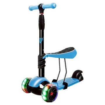 Jane&Nini Toy 2合1兒童滑板車 室內滑步車  適用年齡: 2-14歲  藍  不適用  1台