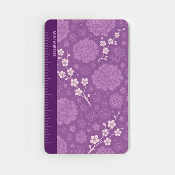 Mini Mirror Pattern Pruple 紫色圖案隨身鏡卡
