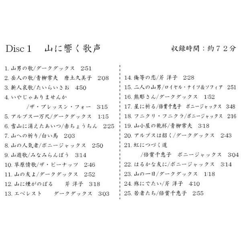 キングレコード 山の歌ベスト 全145曲CD6枚組 別冊歌詞集付き NKCD7790