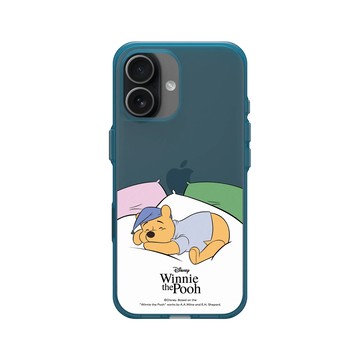 iPhone 17 Clear (相機按鈕) 夜幕藍 - 迪士尼-小熊維尼 Disney Winnie The Pooh - 枕頭上的維尼
