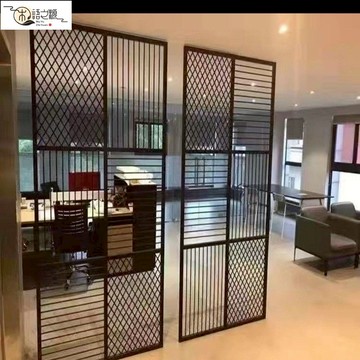 免運 快速出貨定制鐵藝屏風隔斷辦公室玄關餐廳酒吧裝修商用屏風隔斷客廳屏風
