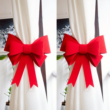 現貨 日日囍∞蝴蝶結壁貼 窗簾裝飾 立體裝飾 婚房布置 喜慶布置 婚房裝飾 不織布擺飾 婚用品 婚房裝飾 新車緞帶