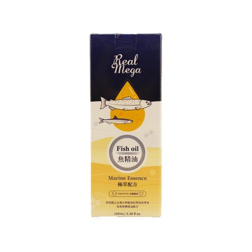 REAL POWER 瑞威 RealMega 魚精油 極萃配方 犬貓適用  雙魚油+技轉藻油 EPA+DHA  冰島藻紅素  雙重卵磷脂  100ml  維持皮膚毛髮健康  1瓶
