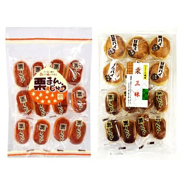 【江戶物語】日新堂 栗三昧 220g 栗饅頭 168g 栗子饅頭 和菓子 日式點心 半生果子 日式甜點 日本進口