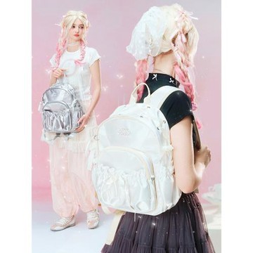 (免運)LOLA DESIGN蝴蝶結雙肩痛包 25年秋冬新品少女娃包多功能可拆背包