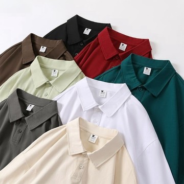 〔落肩Polo衫〕落肩Polo衫  翻領上衣  polo短袖 polo上衣 情侶衣 POLO衣 厚磅純棉POLO衣 6A
