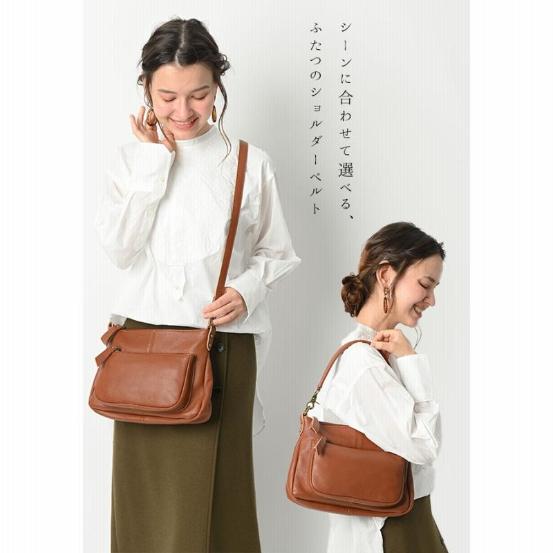 ショルダーバッグ レディース 斜めがけ 本革 通勤 プレゼント 40