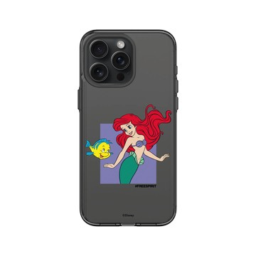 iPhone 15 Pro Max Clear 酷墨灰 - 迪士尼-公主系列 Disney Princess - 公主專屬系列-小美人魚 愛麗兒