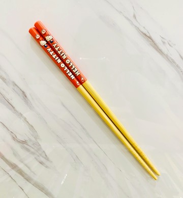 【震撼精品百貨】Hello Kitty 凱蒂貓~日本SANRIO三麗鷗 kitty 日本竹筷/筷子(21CM)-紅時間*41702