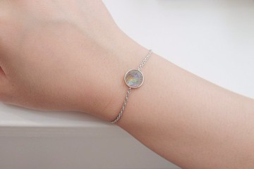 寵物毛髮寶石 寵物紀念 飾品 銀手繩 手鏈 - an ordinary project