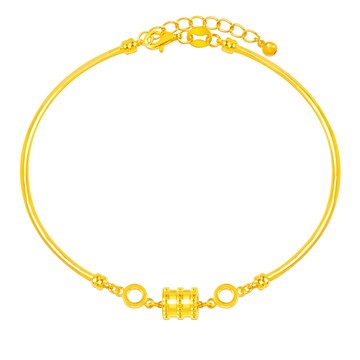 Just Gold 簡約幾何 黃金手環 (網路限定)
