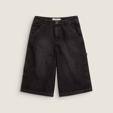 Baggy Denim 女款黑色牛仔短褲
