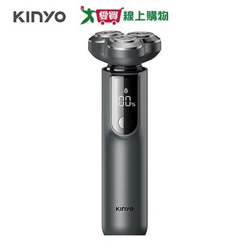 KINYO 三刀頭極速快充水洗刮鬍刀 KS-507【愛買】