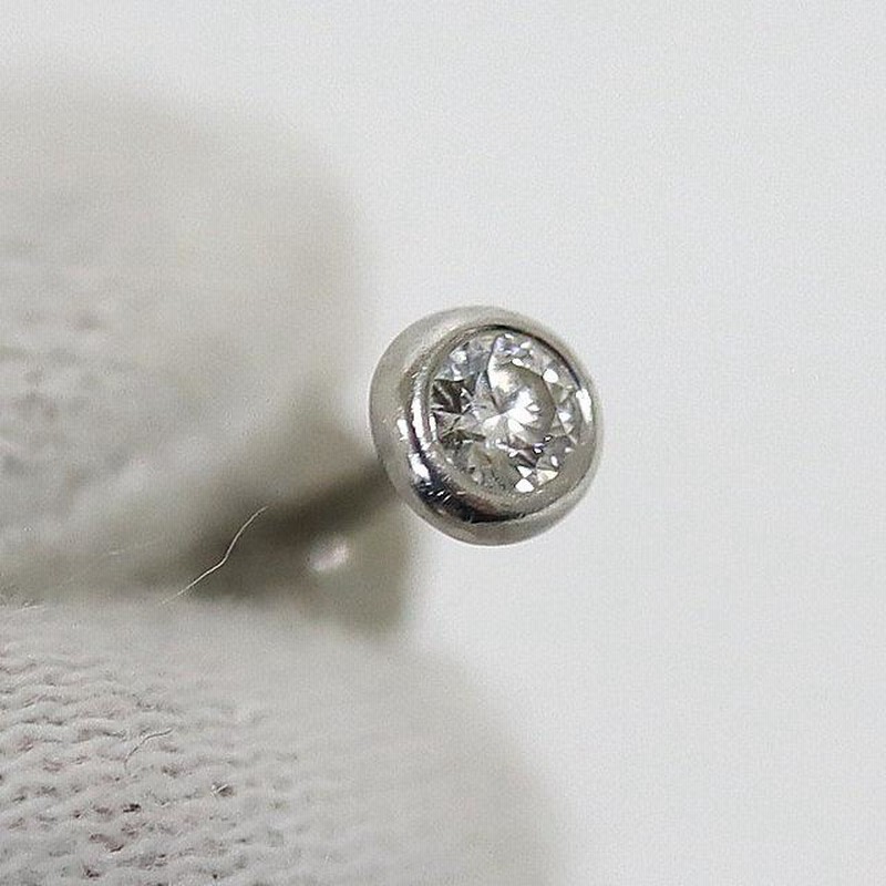 TIFFANY&Co.】ティファニー バイザヤード ピアス 片耳のみ Pt950 