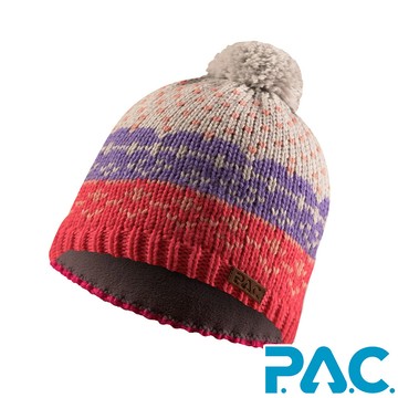 【PAC 德國】Lidda羊毛fleece帽 （PAC20201006 莓紅/紫/透氣/抗臭/美麗諾羊毛/德國製）_廠商直送