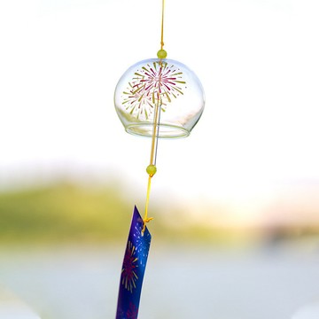 生日禮物和風玻璃日式煙花風鈴小商品掛飾夜市景點創意家居裝飾品