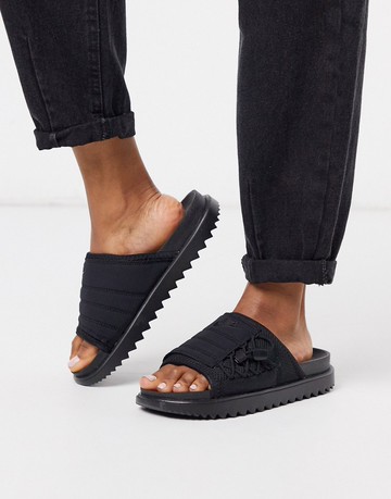 Nike City Sliders in black推薦| ASOS LINE購物