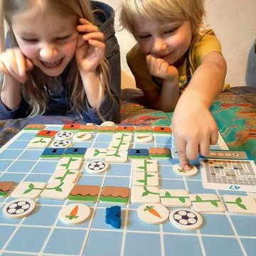 GRANNA奔跑吧兔子Pixblocks兒童益智桌游編程思維啟蒙單/雙人5歲+