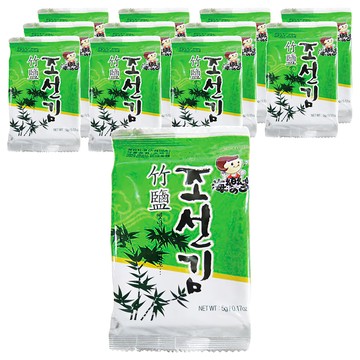 韓味不二 便當用海苔 竹鹽 5g  12包