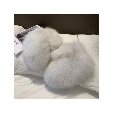 韓國狐貍毛手套冬季女士整皮狐貍毛皮草手套真毛連指手套潮