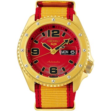 SEIKO 5 Sports x 快打旋風 桑吉爾夫 聯名限量機械錶 開學季好禮(SRPF24K1)-42.5mm