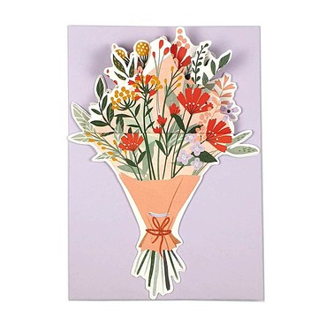 立體小卡-一束小花開了【Up With Paper-DAL卡片 多用途】