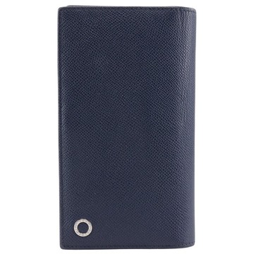 【日本直送】寶格麗 BVLGARI BVLGARI 長夾 皮革 黑/綠 男士【二手品】