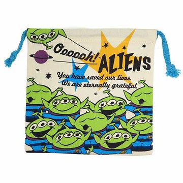 三眼怪款【日本進口正版】玩具總動員 束口袋 收納袋 抽繩束口袋 迪士尼 Disney 皮克斯 044542