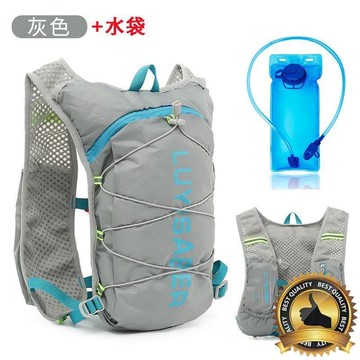 雙肩水袋背包 登山背包 運動背包 戶外背包 新款多功能尼龍雙肩包徒步背包反光越野跑背包騎行便攜雙肩包