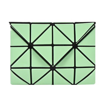 ISSEY MIYAKE 三宅一生 BAOBAO 亮面卡片短夾-綠-慈濟