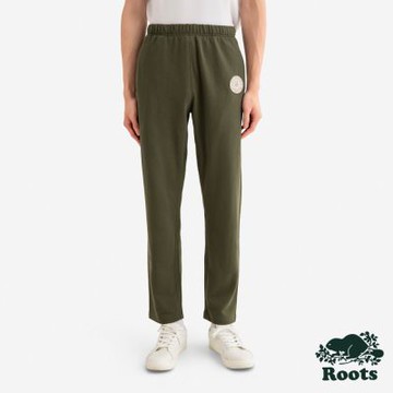 Roots男裝-HARVEST GLOW SLIM 棉褲-深墨綠