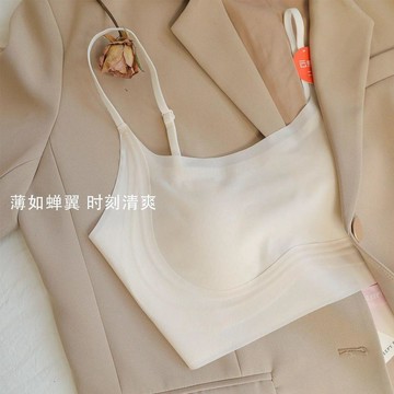 【WYZ】夏季薄款冰皮美背內衣女大胸顯小粉底液上託防垂隱形無痕文胸罩