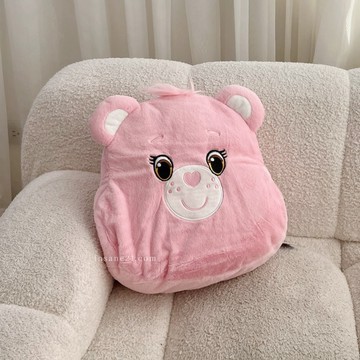 泰國CARE BEARS 彩虹熊 抱枕 靠枕 大臉熊 八色  代購